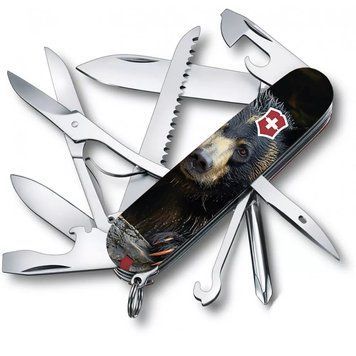 Швейцарський ніж Victorinox Fieldmaster Animal 91 мм 16 функцій Чорний ведмідь (1.4713.3_F1100pw) V77552776 фото