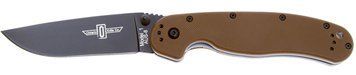 Ніж Ontario RAT-1 AUS-8 Blade Black Coyote Brown ON8846CB 14780015 фото