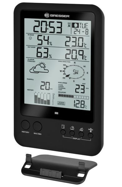 Метеостанція Bresser Weather Center 5-in-1 Black 7002510 фото