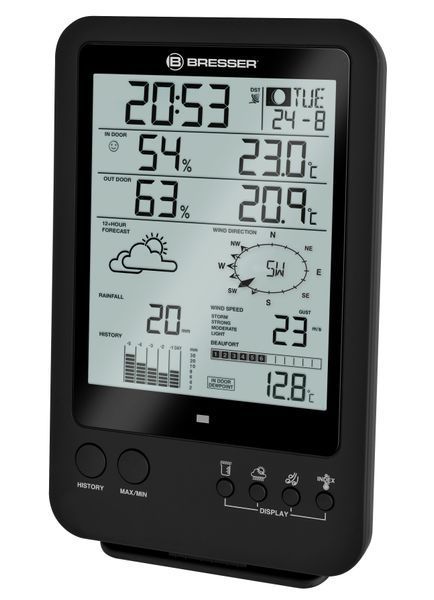 Метеостанція Bresser Weather Center 5-in-1 Black 7002510 фото