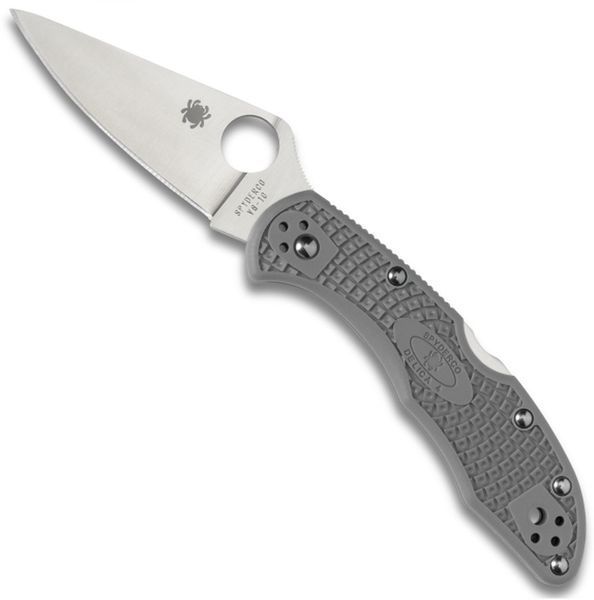 Ніж Spyderco Delica 4 Flat Ground Grey C11FPGY 870135 фото