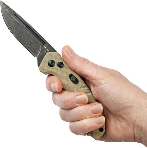Ніж Boker Plus Intention II Coyote BS D2 G-10 Black 01BO483 23731016 фото