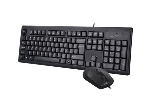 Комплект A4Tech клавіатура+мишка KR-83+OP-720S, USB, Чорна KR-8372S (Black) 1605449 фото
