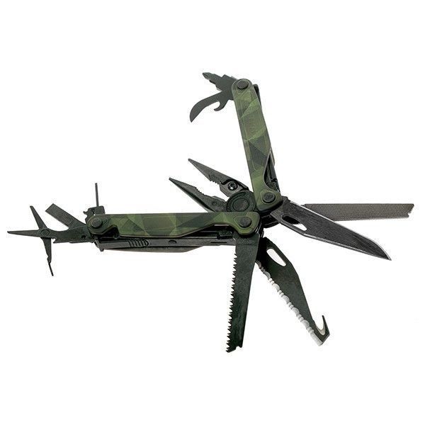 Мультитул Leatherman Charge Plus Camo Forest + чехол + клипса + кольцо для темляка 832710 4007583 фото