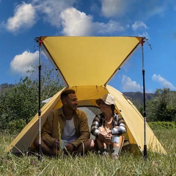 Намет тримісний Naturehike P-Series NH18Z033-P 210T/65D, жовтий 90779 фото