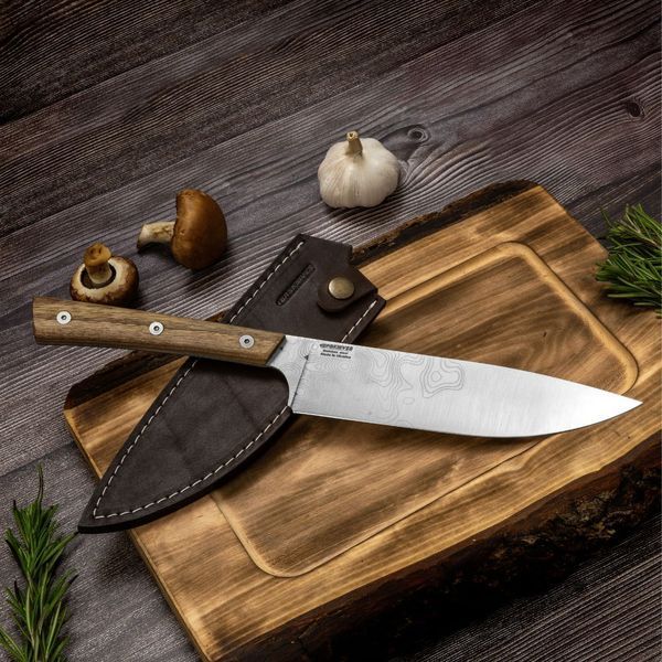Нож кухонный BPS Rosemary 195 мм + Ножны кожанные 0000001229 11130010 фото