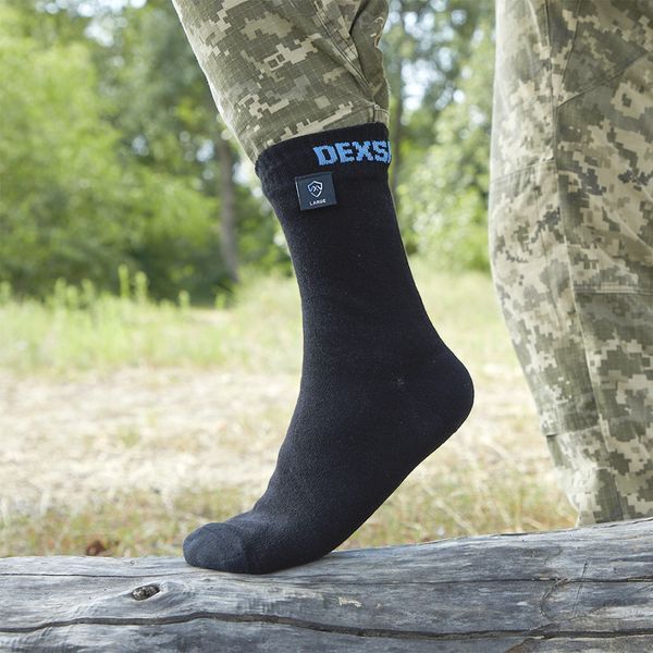 Шкарпетки водонепроникні Dexshell Ultra Thin Socks, р-р XL, чорні 40485 фото