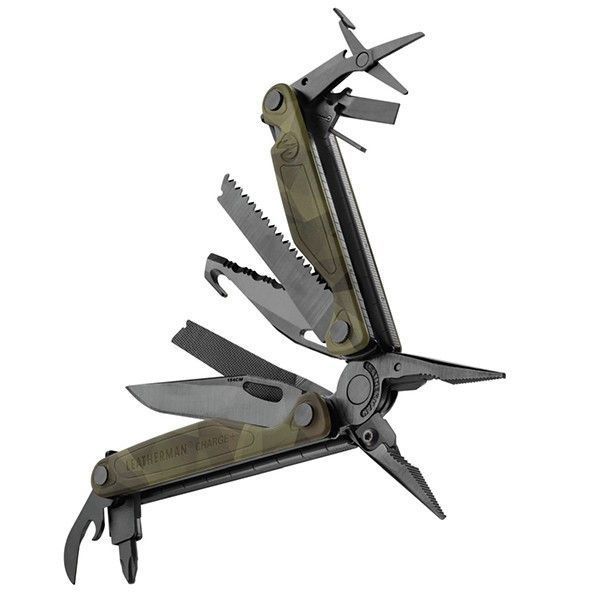 Мультитул Leatherman Charge Plus Camo Forest + чехол + клипса + кольцо для темляка 832710 4007583 фото