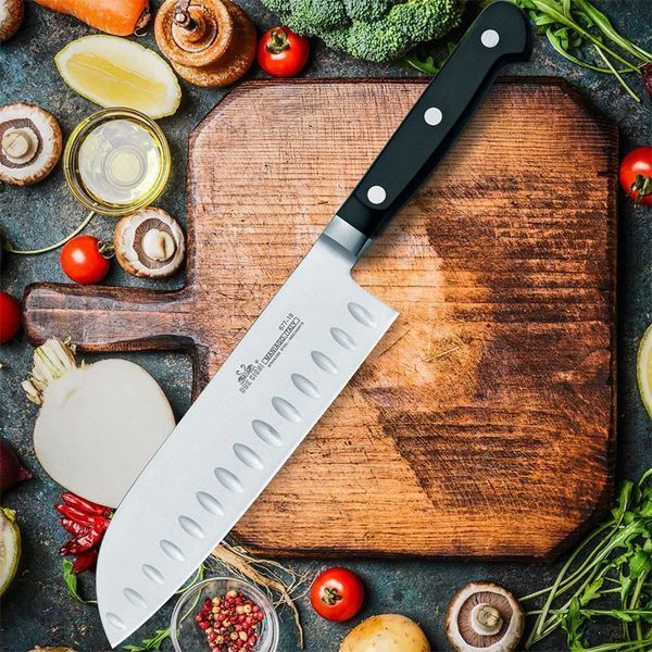 Ніж кухонний Due Cigni Florence Santoku 180 мм Black 2C 677/18 19040159 фото