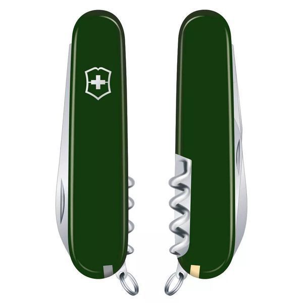 Швейцарський ніж Victorinox Waiter 84 мм 9 функцій Зелений (0.3303.4) V77552837 фото