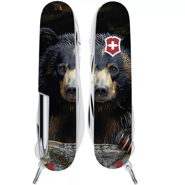 Швейцарський ніж Victorinox Fieldmaster Animal 91 мм 16 функцій Чорний ведмідь (1.4713.3_F1100pw) V77552776 фото