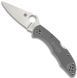 Ніж Spyderco Delica 4 Flat Ground Grey C11FPGY 870135 фото 3