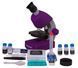 Мікроскоп Bresser Junior 40x-640x Purple з набором для дослідів і адаптером для смартфона 8851300GSF000 фото 8