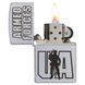 Запальничка Zippo 205 Classic street chrome з гравіюванням Збройні сили України 205 AFU V77550472 фото 2
