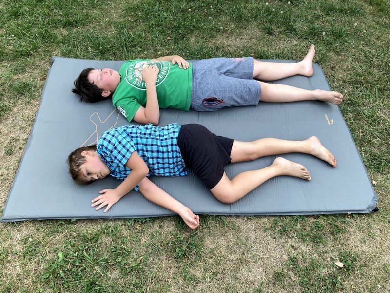 Килимок самонадувний Easy Camp Self-inflating Siesta Mat Double 10 cm Grey (300056) 928480 фото