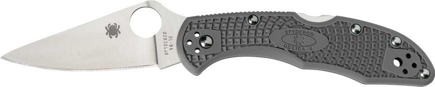 Ніж Spyderco Delica 4 Flat Ground Grey C11FPGY 870135 фото