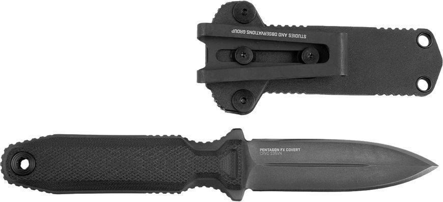 Нож SOG Pentagon FX Covert Black SOG-17-61-03-57 12580283 фото
