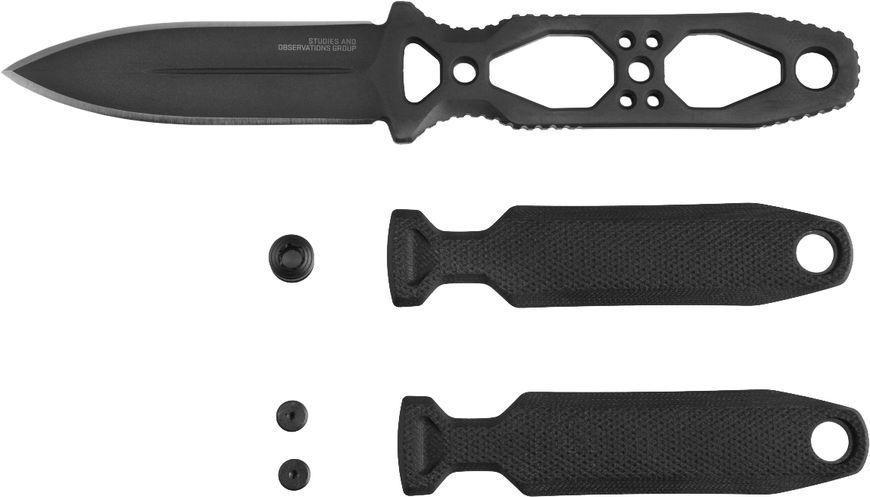 Нож SOG Pentagon FX Covert Black SOG-17-61-03-57 12580283 фото