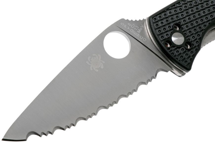 Ніж Spyderco Tenacious Lightweight Серейтор C122SBK 871391 фото