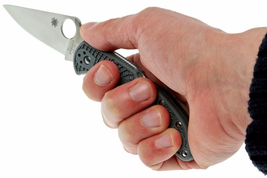 Ніж Spyderco Delica 4 Flat Ground Grey C11FPGY 870135 фото