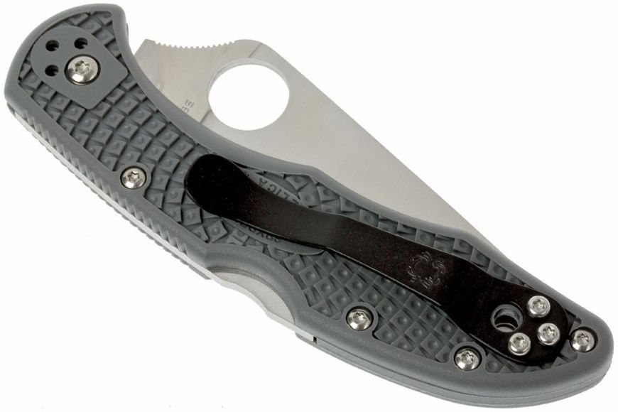 Ніж Spyderco Delica 4 Flat Ground Grey C11FPGY 870135 фото