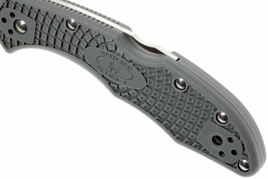 Ніж Spyderco Delica 4 Flat Ground Grey C11FPGY 870135 фото