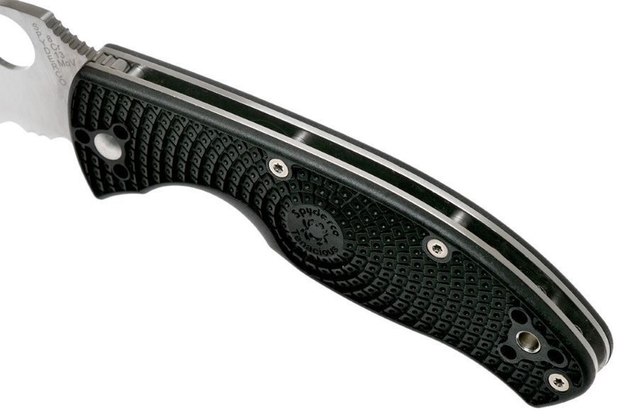 Ніж Spyderco Tenacious Lightweight Серейтор C122SBK 871391 фото