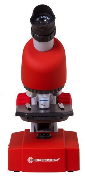 Мікроскоп Bresser Junior 40x-640x Red з набором для дослідів і адаптером для смартфона 8851300E8G000 фото