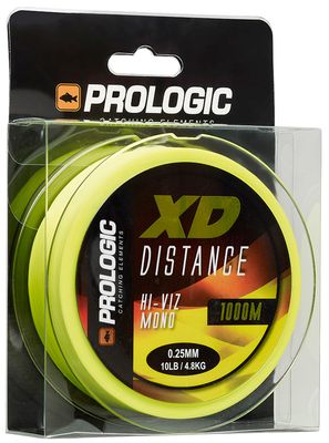 Волосінь Prologic XD Distance Mono 1000m 0.25mm 4.80kg 10Lb Hi-Viz Yellow 18461913 фото