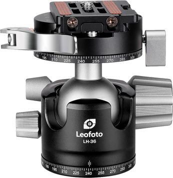 Головка штативна Leofoto LH-36PCL+NP-50 кульова із затискачем ARCA Куля: 36 мм 4860009 фото