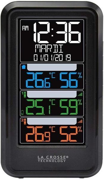 Метеостанция La Crosse WS6813 Black с 2 датчиками WS6813-BLA фото