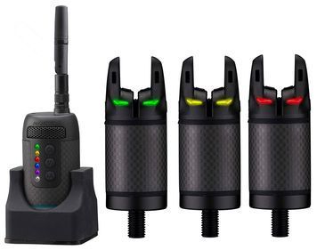 Набор сигнализаторов Prologic K3 Bite Alarm Set 3+1 (Green,Yellow,Red) 18461381 фото