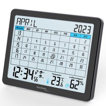 Годинник-календар настільний Technoline WT2600 Black (WT2600) DAS302467 фото
