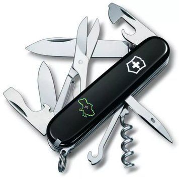 Швейцарський ніж Victorinox Climber Ukraine Межі України та Дім (1.3703.3_T1290u) V77552921 фото