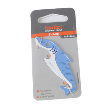 Міні-Мультитул NexTool EDC box cutter Shark KT5521Blue 58401 фото