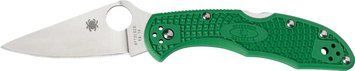 Ніж Spyderco Delica 4 Flat Ground Green C11FPGR 870134 фото