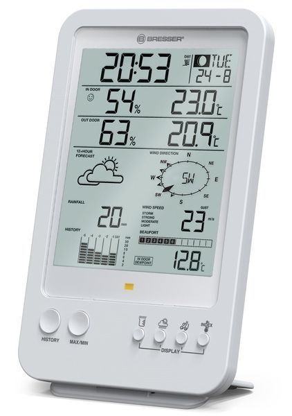 Метеостанция Bresser Weather Center 5-in-1 White 7002511 фото