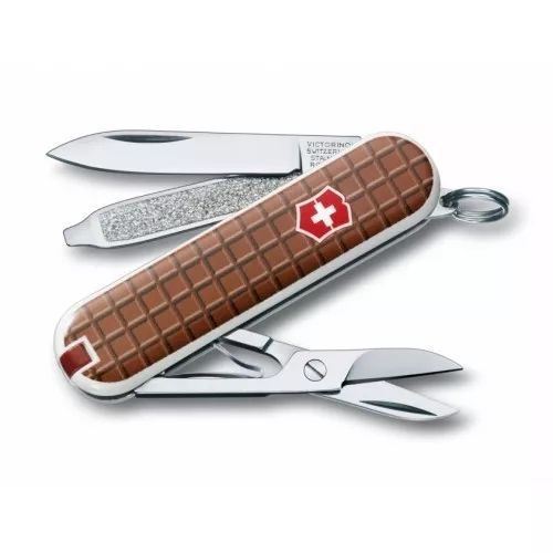 Швейцарський ніж Victorinox Classic Chocolate 58 мм 7 функцій З малюнком (0.6223.842) V77552148 фото