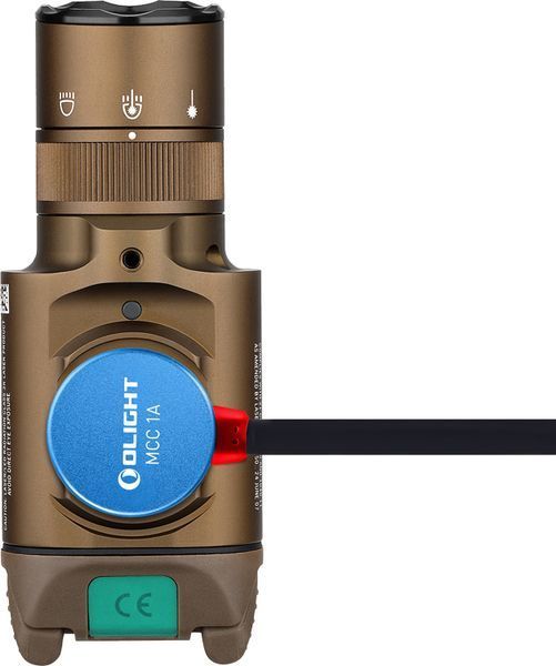 Ліхтар з ЛЦВ Olight Baldr Pro R Desert Tan (1350 Lm) Зелений ЛЦВ Baldr Pro R DT 23703521 фото