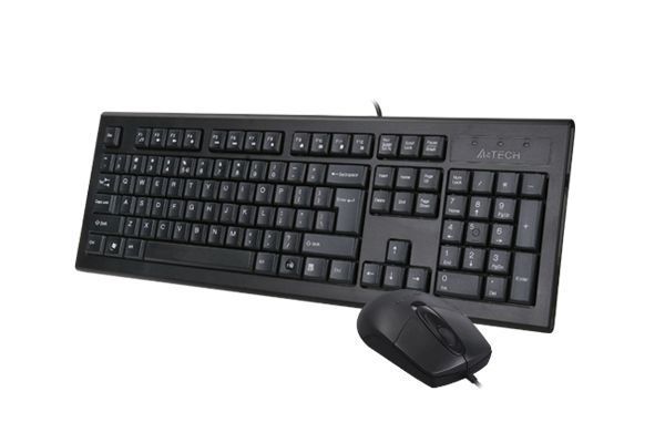 Комплект A4Tech клавиатура+мышка KR-85+OP-720S, USB, Черная KR-8572S (Black) 1605450 фото