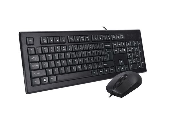 Комплект A4Tech клавиатура+мышка KR-85+OP-720S, USB, Черная KR-8572S (Black) 1605450 фото