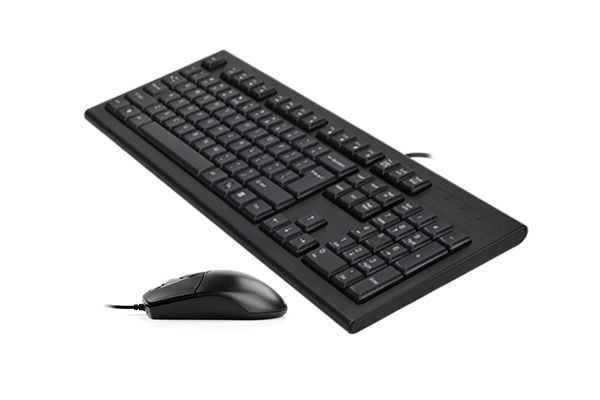 Комплект A4Tech клавиатура+мышка KR-85+OP-720S, USB, Черная KR-8572S (Black) 1605450 фото