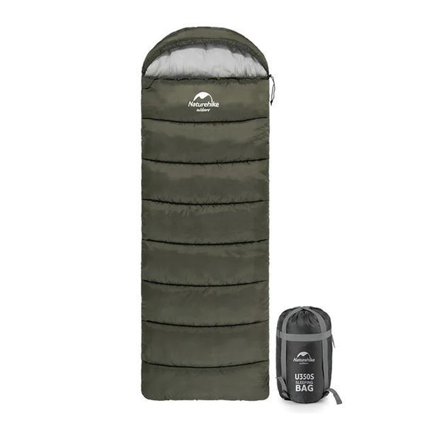 Спальник з капюшоном Naturehike U150 NH20MSD07, (11&deg;C), лівий, Зелений 88128 фото