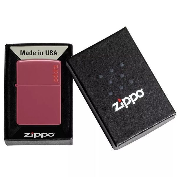 Запальничка Zippo Red Brick Zippo Logo 49844 ZL V77550527 фото