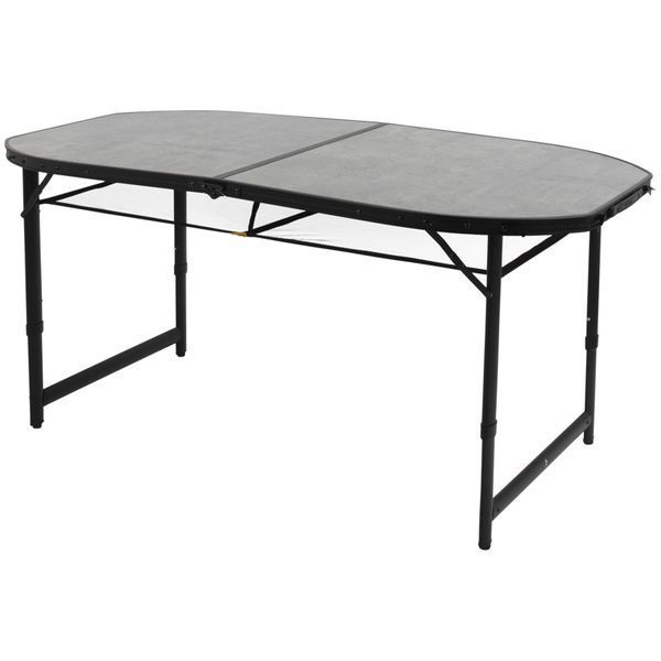 Стіл Bo-Camp Northgate Oval 150x80 cm Black/Grey (1404188) DAS302569 фото