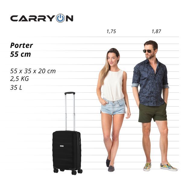 Чемодан CarryOn Porter (S) Black (502443) 930028 фото