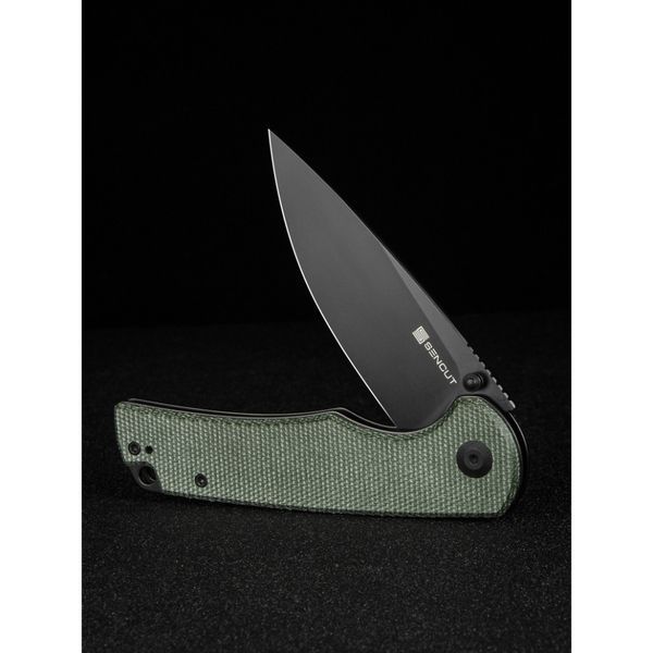Нож Sencut Praktisk, (9,1 см) 9Cr18MoV / Micarta Темно-Зеленый S24019-3 999996907 фото