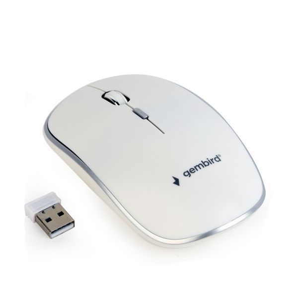 Беспроводная оптическая мышка Gembird MUSW-4B-01-W MUSW-4B-01-W 1604376 фото