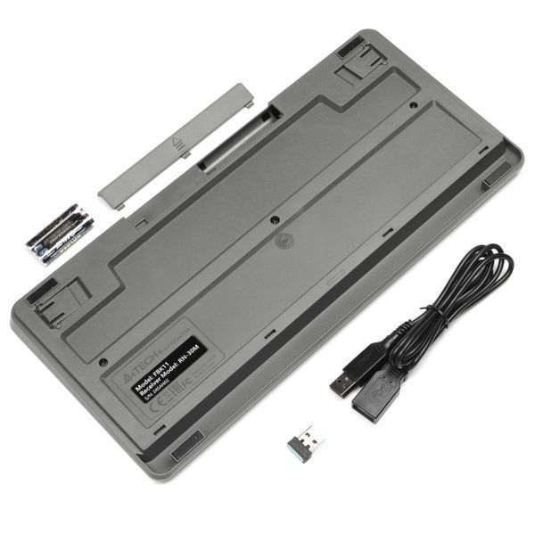 Клавіатура бездротова A4Tech Fstyler FBK11 (Grey), USB, колір сірий FBK11 (Grey) 1605284 фото