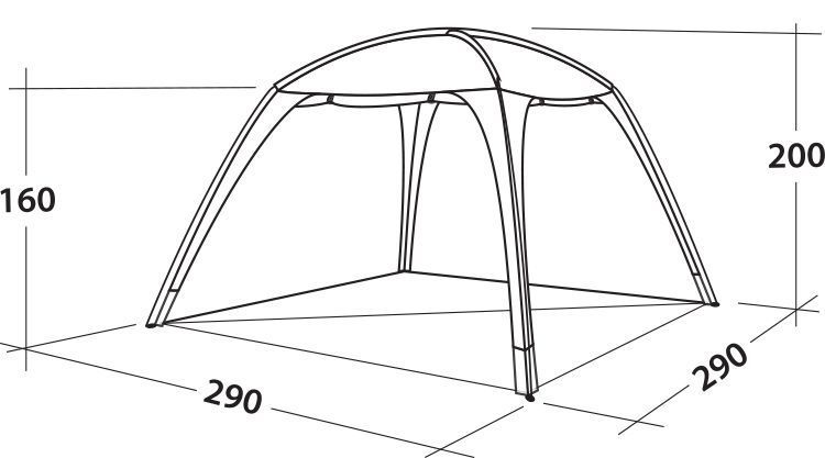 Шатро Easy Camp Day Lounge Granite Grey (120426) 929596 фото